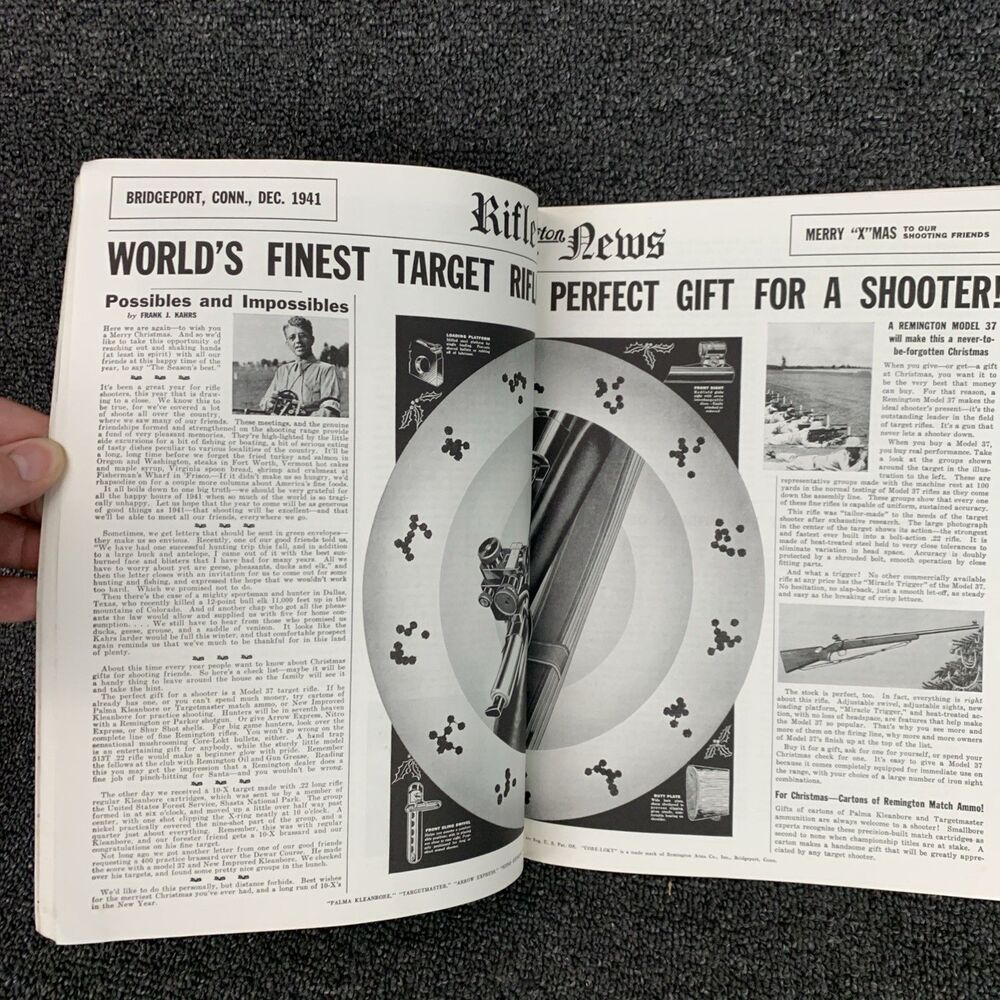 Vintage The American Rifleman Magazine December 1941 Sporting Hunting Firearms - Picture 7 of 11